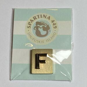 New Old Stock Spartina 449 Magnetic Accessories Golden Letter F Charm